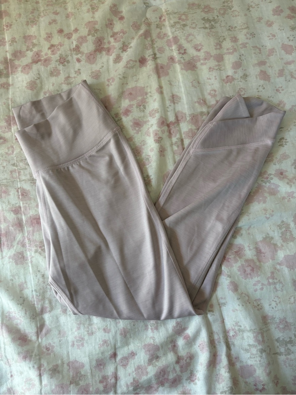 Nike Dri-fit Pink Heathered Cropped Leggings